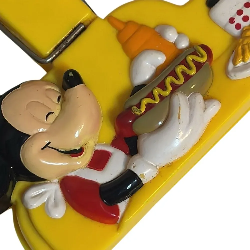 Vintage Disney Chef Mickey Mouse Chip Bag Clip Hoan Kitchen Clamp 5”
